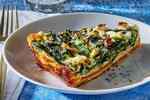 Mini vegetarian pie - Spinach, feta & potato