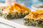 Mini vegetarian pie - Spinach, feta & potato