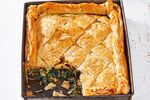 Mini vegetarian pie - Spinach, feta & potato